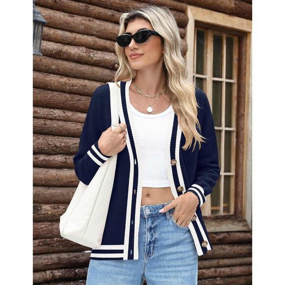 Women's Soft Knit Cardigan Sweater Large Open Front Long Sleeve Casual - Picture 6 of 6